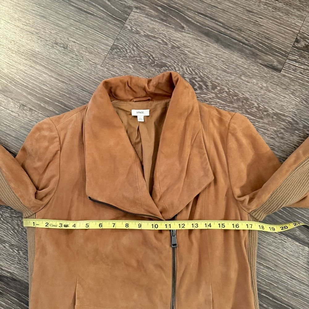 Vince Goat Leather Moto Jacket - Picture 6 of 9